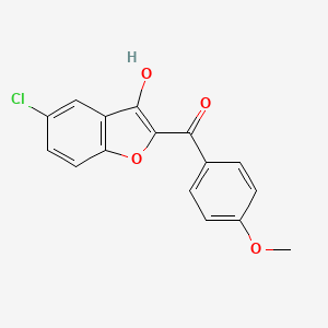 5-Chloro-2-[hydroxy(4-methoxyphenyl)methylidene]-1-benzofuran-3(2H)-one