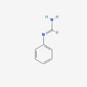 molecular formula C7H8N2 B12557299 Methanimidamide, N-phenyl-, (Z)- CAS No. 143465-24-1