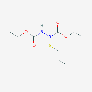 1,2-Hydrazinedicarboxylic acid, 1-(propylthio)-, diethyl ester