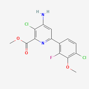molecular formula C14H11Cl2FN2O3 B1255740 Arylex CAS No. 943831-98-9