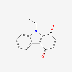 molecular formula C14H11NO2 B12557403 9-Ethylcarbazole-1,4-dione CAS No. 188941-49-3