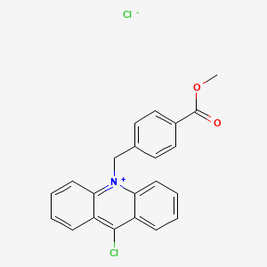 9-Chloro-10-{[4-(methoxycarbonyl)phenyl]methyl}acridin-10-ium chloride