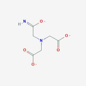 molecular formula C6H7N2O5-3 B1255741 2,2'-[(2-Azanidyl-2-oxoethyl)imino]diacetate(3-) 