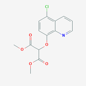 Dimethyl [(5-chloroquinolin-8-yl)oxy]propanedioate