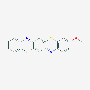 molecular formula C19H12N2OS2 B12557424 3-Methoxy[1,4]benzothiazino[2,3-b]phenothiazine CAS No. 189182-90-9