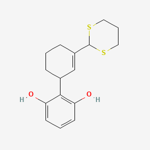 5'-(1,3-Dithian-2-yl)-1',2',3',4'-tetrahydro[1,1'-biphenyl]-2,6-diol