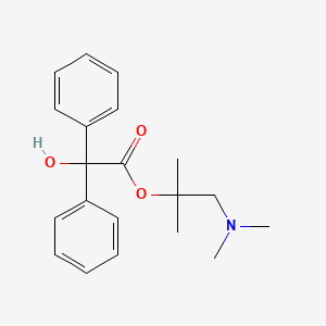 molecular formula C20H25NO3 B1255745 [1-(Dimethylamino)-2-methylpropan-2-yl] 2-hydroxy-2,2-diphenylacetate 