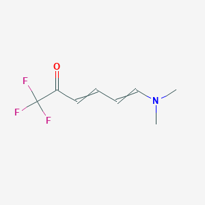 molecular formula C8H10F3NO B12557464 6-(Dimethylamino)-1,1,1-trifluorohexa-3,5-dien-2-one CAS No. 185045-56-1