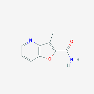 molecular formula C9H8N2O2 B12557484 3-Methylfuro[3,2-b]pyridine-2-carboxamide CAS No. 143807-00-5