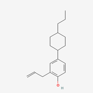 molecular formula C18H26O B12557499 2-(Prop-2-en-1-yl)-4-(4-propylcyclohexyl)phenol CAS No. 145413-09-8