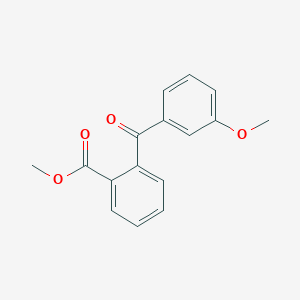 molecular formula C16H14O4 B12557512 Methyl 2-(3-methoxybenzoyl)benzoate CAS No. 142354-79-8