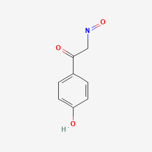 molecular formula C8H7NO3 B12557513 1-(4-Hydroxyphenyl)-2-nitrosoethan-1-one CAS No. 143527-88-2