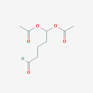 molecular formula C9H14O5 B12557531 5-Oxopentane-1,1-diyl diacetate CAS No. 142564-05-4