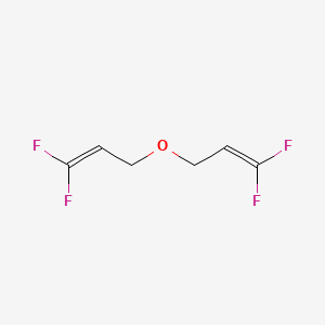 molecular formula C6H6F4O B12557552 3-[(3,3-Difluoroprop-2-EN-1-YL)oxy]-1,1-difluoroprop-1-ene CAS No. 185247-74-9