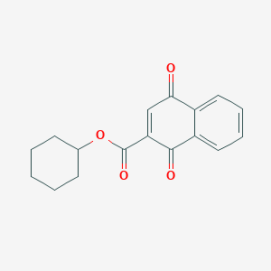 2-Naphthalenecarboxylic acid, 1,4-dihydro-1,4-dioxo-, cyclohexyl ester