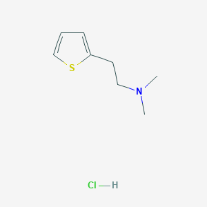 molecular formula C8H14ClNS B12557565 N,N-dimethyl-2-thiophen-2-ylethanamine;hydrochloride CAS No. 144235-89-2