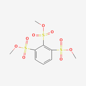 molecular formula C9H12O9S3 B12557621 Trimethyl benzene-1,2,3-trisulfonate CAS No. 142086-53-1