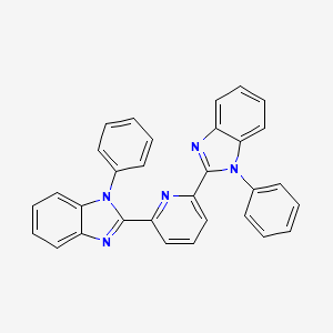 molecular formula C31H21N5 B1255763 2,6-Bis(1-phenyl-1H-benzoimidazole-2-yl)pyridine 