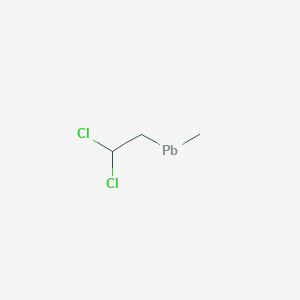 molecular formula C3H6Cl2Pb B12557646 2,2-Dichloroethyl(methyl)lead 