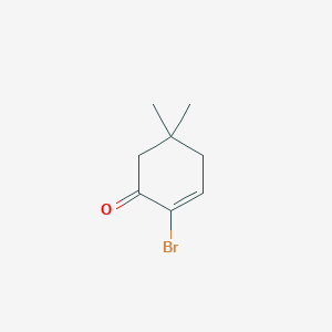 molecular formula C8H11BrO B12557656 2-Bromo-5,5-dimethylcyclohex-2-en-1-one CAS No. 142672-83-1