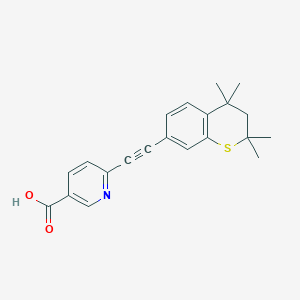 6-[(2,2,4,4-Tetramethyl-3,4-dihydro-2H-1-benzothiopyran-7-yl)ethynyl]pyridine-3-carboxylic acid