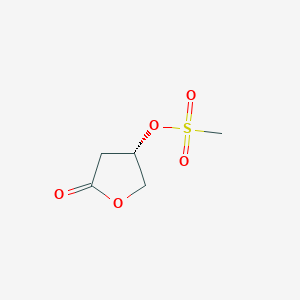 molecular formula C5H8O5S B12557690 (S)-beta-(Mesyloxy)-gamma-butyrolactone CAS No. 174302-47-7