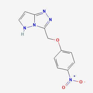 3-[(4-nitrophenoxy)methyl]-5H-pyrazolo[5,1-c][1,2,4]triazole