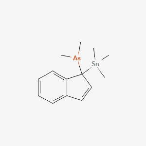 Dimethyl[1-(trimethylstannyl)-1H-inden-1-yl]arsane