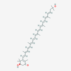 molecular formula C40H54O3 B1255772 Deinoxanthin 