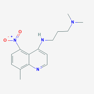 1,3-Propanediamine, N,N-dimethyl-N'-(8-methyl-5-nitro-4-quinolinyl)-