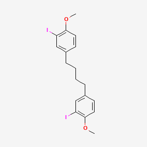 molecular formula C18H20I2O2 B12557727 1,1'-(Butane-1,4-diyl)bis(3-iodo-4-methoxybenzene) CAS No. 143768-98-3