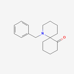 molecular formula C17H23NO B12557728 1-Azaspiro[5.5]undecan-7-one, 1-(phenylmethyl)- CAS No. 168133-91-3