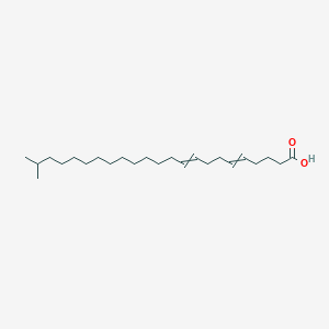 molecular formula C24H44O2 B12557735 22-Methyltricosa-5,9-dienoic acid CAS No. 191158-83-5