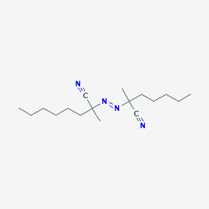 2-[(E)-(2-Cyanoheptan-2-yl)diazenyl]-2-methyloctanenitrile