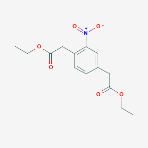 Ethyl 2-[4-(2-ethoxy-2-oxoethyl)-3-nitrophenyl]acetate