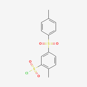 Benzenesulfonyl chloride, 2-methyl-5-[(4-methylphenyl)sulfonyl]-