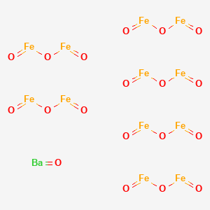 molecular formula BaFe12O19 B1255785 Barium ferrite 