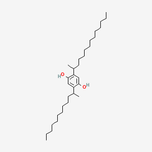 2-(Dodecan-2-YL)-5-(tetradecan-2-YL)benzene-1,4-diol