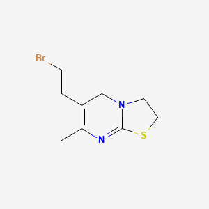 6-(2-Bromoethyl)-7-methyl-3,5-dihydro-2H-thiazolo[3,2-A]pyrimidine