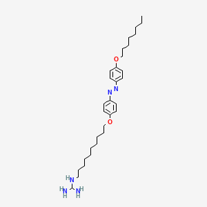 N-[10-(4-{(E)-[4-(Octyloxy)phenyl]diazenyl}phenoxy)decyl]methanetriamine