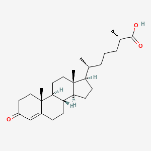 molecular formula C27H42O3 B1255789 (25S)-Delta(4)-dafachronic acid 