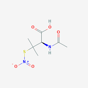 molecular formula C7H12N2O5S B12557933 N-Acetyl-3-(nitrosulfanyl)-L-valine CAS No. 168207-37-2