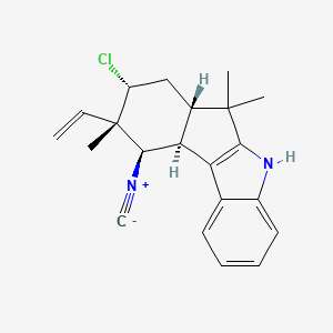 molecular formula C21H23ClN2 B1255794 12-epi-fischerindole G 