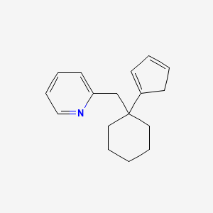 2-{[1-(Cyclopenta-1,3-dien-1-yl)cyclohexyl]methyl}pyridine