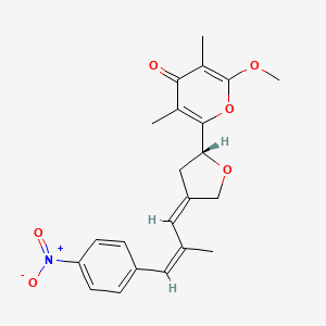 molecular formula C22H23NO6 B1255800 Alloaureothin 