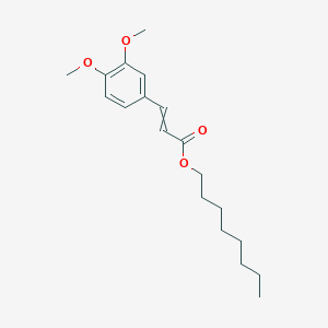 Octyl 3-(3,4-dimethoxyphenyl)prop-2-enoate