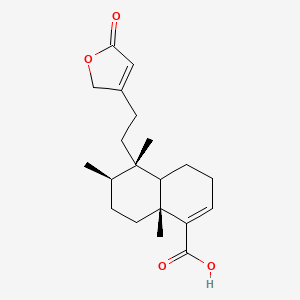 molecular formula C20H28O4 B1255803 Clerodermic acid 