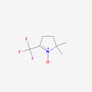 2H-Pyrrole, 3,4-dihydro-2,2-dimethyl-5-(trifluoromethyl)-, 1-oxide