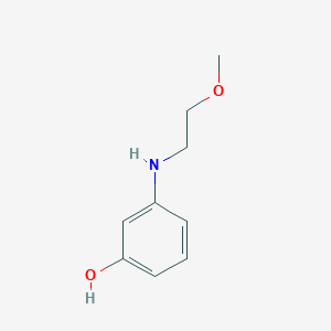 molecular formula C9H13NO2 B12558061 3-[(2-Methoxyethyl)amino]phenol CAS No. 142082-56-2