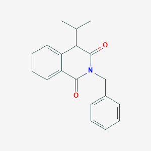 molecular formula C19H19NO2 B12558071 1,3(2H,4H)-Isoquinolinedione, 4-(1-methylethyl)-2-(phenylmethyl)- CAS No. 190579-12-5